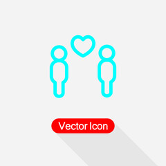 Gay Love Icon Vector Illustration Eps10