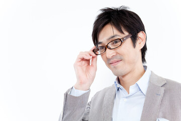 メガネのビジネスマン