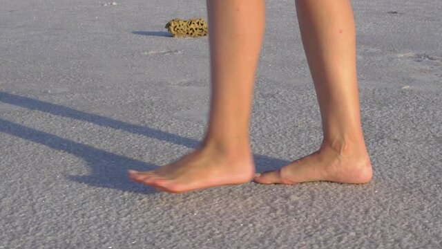Legs go on the ground out of hardened salt