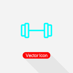 Gym Dumbbell Icon Vector Illustration Eps10