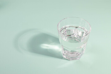 a glass of water
