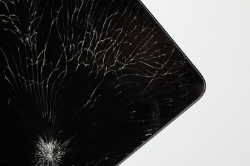 Broken glass on a PDA touch-screen