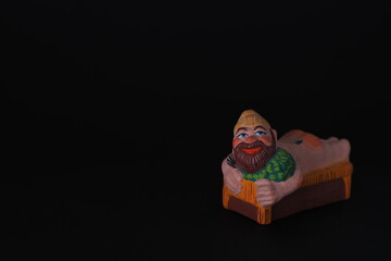 Funny Souvenirs made of ceramics, clay, and plaster. Bathhouse.