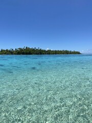 Fototapeta na wymiar Lagon turquoise à Taha'a, Polynésie française