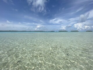 Lagon à Rangiroa, Polynésie française	