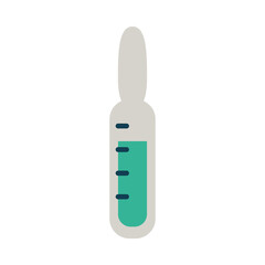 vaccination bottle icon, flat style