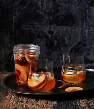brandy infused with plums and cardamom