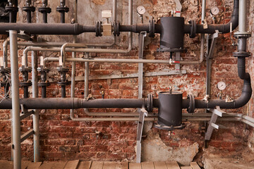 old industrial heating system