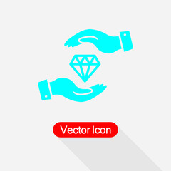 Protect Diamond Icon Vector Illustration Eps10