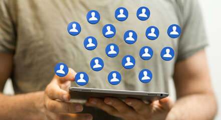 Business and communications group digital team.