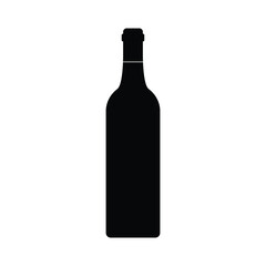 Bottle of wine icon, vector illustration