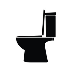 Toilet seat icon, vector illustration