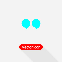 Quotation Mark Symbol Icon Vector Illustration Eps10