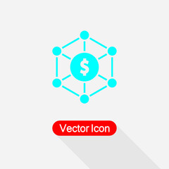 Scheme Icon, Money Distribution Icon Vector Illustration Eps10