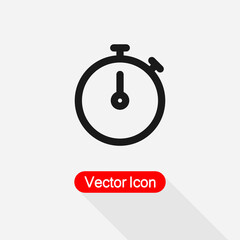 Stopwatch Timer Icon Vector Illustration Eps10