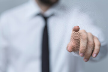 binary code interface digital touch