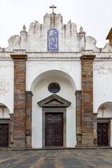 Obraz premium Historic town of Monsaraz church, on the right margin of the Guadiana River in Alentejo region, near Alqueiva dam and the border with Spain.