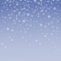 Naklejka na ściany i meble Blue background with snowflakes. Vector illustration