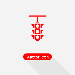  Traffic Light Icon Vector Illustration Eps10