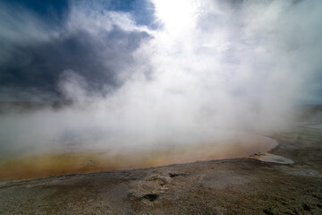 Sunset Lake in the Biscuit Basin, Yellowstone Park