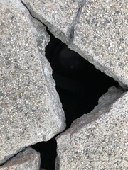 broken street