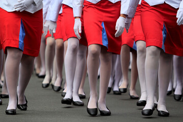 salvador, bahia / brazil - september 7, 2014: student from the military school of Bahia are seen...