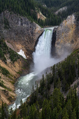 Fototapeta na wymiar The Lower Falls at the Grand Canyon, Yellowstone Park