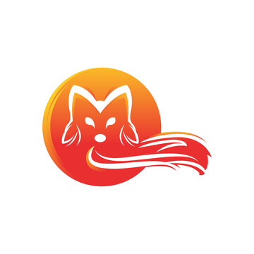 Vector of fox design on white background. Foxs logos or icons. Easy editable layered vector illustration. Wild Animals.