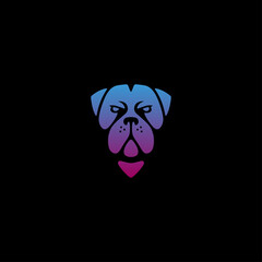 Creative shaped bulldog triangle with variant color