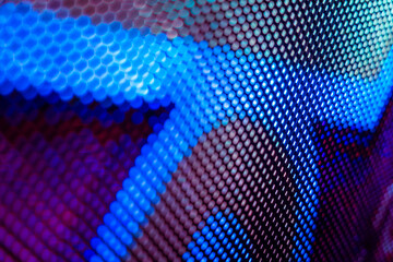 CloseUp LED blurred screen. LED soft focus background. abstract background ideal for design.