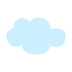 fluffy clouds clear sky vector