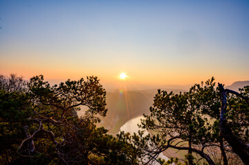 Sächsische Schweiz Sonnenaufgang