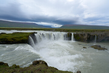 Godafoss, One of the most famous and most beautiful waterfalls in Iceland.