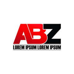 Letter ABZ monogram logo design vector
