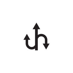 Way vector icon illustration design template