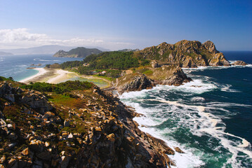 Fototapeta na wymiar beautiful island of the Cantabrian