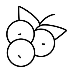 berries icon image, line style