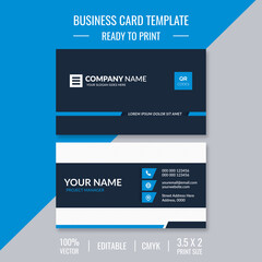 Creative business card template illustration