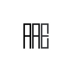 Initial Letters AAE, A A E logo icon