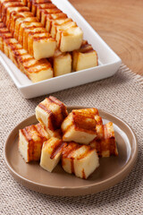 Fried rennet cheese. Very traditional in Brazil - Queijo coalho