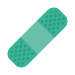 band aid icon, flat style