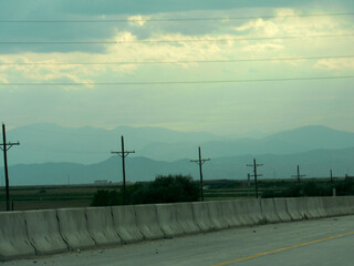 Rocky Mountains Seen from Interstate 70, Colorado