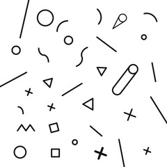 Background patterns, geometric, memphis style colored EPS Vector dark color background 