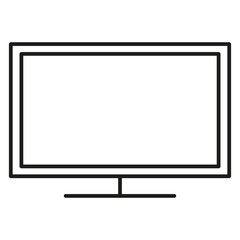 lcd monitor icon vector