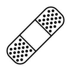 band aid icon, line style