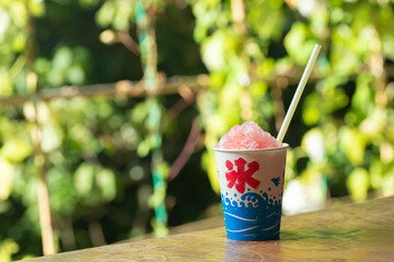 冷たいかき氷