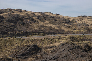 driving on mountain road
