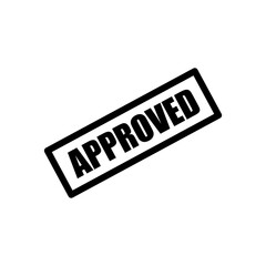 Approved icon symbol vector illustration