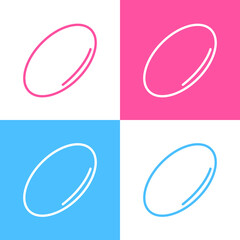 Capsule, pill, tablet icon. Can be used for many purposes, website. Trendy style and editable vector. EPS.
