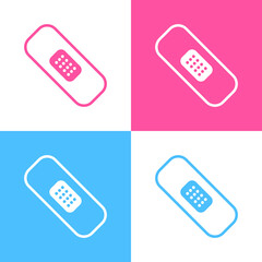 Plaster, bandage, urgency icon. Can be used for many purposes, website. Trendy style and editable vector. EPS.